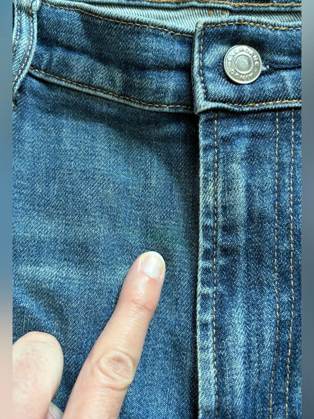 Everlane 2018 High Waist Straight Blue Jeans size 32 Regular